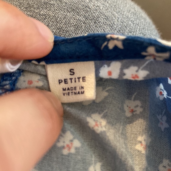 Blue floral midi wrap dress - Picture 4 of 5